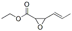 Oxiranecarboxylic acid, 3-(1-propenyl)-, ethyl ester (9CI) Struktur