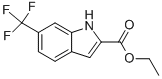 6-(トリフルオロメチル)-1H-インドール-2-カルボン酸エチル 化学構造式