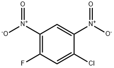 1-クロロ-5-フルオロ-2,4-ジニトロベンゼン 化学構造式