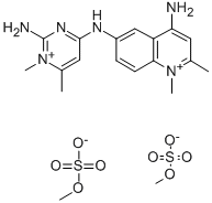 6-(2-AMINO-1,6-DIMETHYL-PYRIMIDIN-4-YLIDENE)AMINO-1,2-DIMETHYL-QUINOLIN-4-AMINE 结构式
