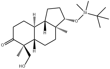 (3S,3AS,6S)-3-(叔丁基二甲基硅氧基)-6-(羟甲基)-3A,6-二甲基十氢-1H-环戊并[A]萘-7(2H)-酮,327048-93-1,结构式