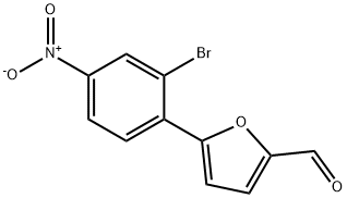 5-(2-溴-4-硝基苯基)-呋喃-2-甲醛,327049-95-6,结构式