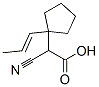 Cyclopentaneacetic acid, -alpha--cyano-1-(1-propenyl)- (9CI),327050-06-6,结构式