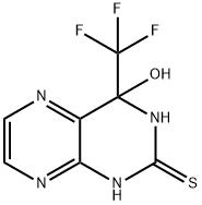 3,4-Dihydro-4-hydroxy-4-(trifluoromethyl)-2(1H)-pteridinethione,32706-28-8,结构式