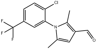1-(2-CHLORO-5-TRIFLUOROMETHYL-PHENYL)-2,5-DIMETHYL-1H-PYRROLE-3-CARBALDEHYDE Struktur
