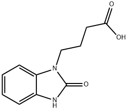 2-Oxo-1-benzimidazolinebutyric Acid Struktur