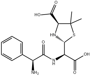[2R-[2α[R*(R*)],4β]]-α-[(AMinophenylacetyl)aMino]-4-carboxy-5,5-diMethyl-2 化学構造式