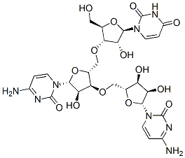 cytidylyl-(5'->3')-cytidylyl-(5'->3')-uridine Structure