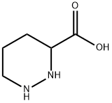 ヘキサヒドロピリダジン-3-カルボン酸 化学構造式