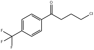 4-クロロ-1-オキソ-1-(4-トリフルオロメチルフェニル)ブタン 化学構造式