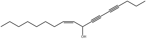 9-Heptadecene-4,6-diyn-8-ol, (Z),32768-90-4,结构式