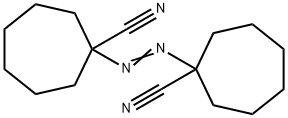 1,1'-Azobis(cycloheptanecarbonitrile) 结构式