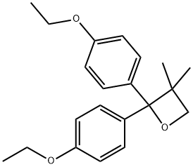 2,2-Bis(4-ethoxyphenyl)-3,3-dimethyloxetane Structure