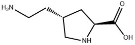 L-Proline, 4-(2-aminoethyl)-, (4R)- (9CI),327989-68-4,结构式