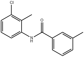 N-(3-氯-2-甲基苯基)-3-甲基苯甲酰胺 结构式
