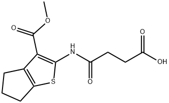 2-(3-CARBOXY-PROPIONYLAMINO)-5,6-DIHYDRO-4H-CYCLOPENTA[B]THIOPHENE-3-CARBOXYLIC ACID METHYL ESTER