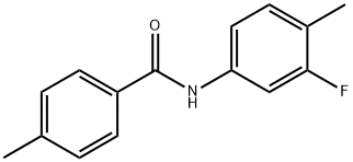 N-(3-fluoro-4-methylphenyl)-4-methylbenzamide Structure