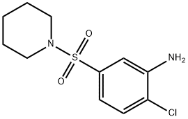 2-氯-5-(哌啶-1-磺酰基)苯胺 结构式