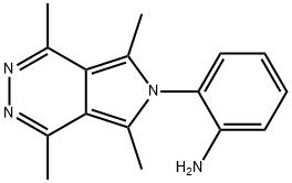 2-(1,4,5,7-tetramethyl-6H-pyrrolo[3,4-d]pyridazin-6-yl)Benzenamine 化学構造式