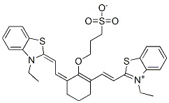 3-[(2-[(E)-2-(3-ETHYL-1,3-BENZOTHIAZOL-3-IUM-2-YL)ETHENYL]-6-((E)-2-[3-ETHYL-1,3-BENZOTHIAZOL-2(3H)-YLIDENE]ETHYLIDENE)-1-CYCLOHEXEN-1-YL)OXY]-1-PROPANESULFONATE|