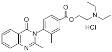 3281-77-4 3-Methyl-4-(2-methyl-4-oxo-3(4H)-quinazolinyl)benzoic acid 2-(diethyla mino)ethyl ester HCl