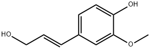 反式-3-(4-羟基-3-甲氧基苯基)-2-丙烯-1-醇,32811-40-8,结构式