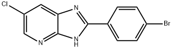 1H-IMIDAZO[4,5-B]PYRIDINE,2-(4-BROMOPHENYL)-6-CHLORO- Struktur