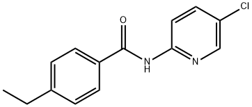 N-(5-CHLORO-2-PYRIDINYL)-4-ETHYL-BENZAMIDE 结构式