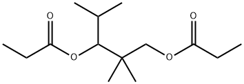 2,2,4-trimethylpentane-1,3-diyl dipropionate Struktur