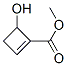 1-Cyclobutene-1-carboxylic acid, 4-hydroxy-, methyl ester (9CI) 结构式