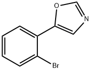 5-(2-ブロモフェニル)-1,3-オキサゾール 化学構造式