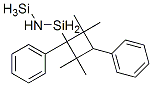 2,2,4,4-Tetramethyl-1,3-diphenylcyclobutanedisilazane Structure