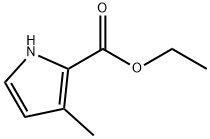3-甲基-1H-吡咯-2-甲酸乙酯, 3284-47-7, 结构式