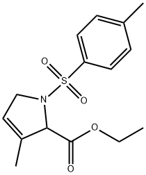 1H-PYRROLE-2-CARBOXYLIC ACID, 2,5-DIHYDRO-3-METHYL-1-[(4-METHYLPHENYL)SULFONYL]-, ETHYL ESTER Structure