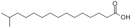 14-メチルペンタデカン酸 化学構造式