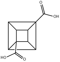 クバン-1,4-ジカルボン酸 化学構造式