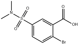 2-溴-5-(二甲基氨磺酰基)苯甲酸 结构式