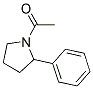 Pyrrolidine,  1-acetyl-2-phenyl-  (9CI) Structure