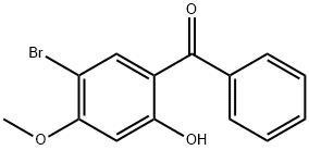 (5-ブロモ-2-ヒドロキシ-4-メトキシフェニル)フェニルケトン 化学構造式