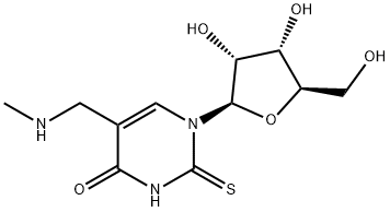 5-methylaminomethyl-2-thiouridine 化学構造式