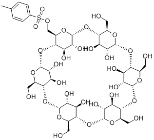 ALPHA-环糊精-6-单甲苯磺酸酯, 32860-56-3, 结构式