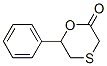 6-Phenyl-1,4-oxathian-2-one 结构式