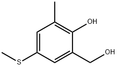 4-(甲巯基)-6-(羟甲基)-2-甲基苯酚(邻甲酚), 32867-65-5, 结构式