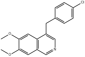 6,7-dimethoxy-4-(4-chlorobenzyl)isoquinoline Struktur