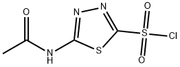 2-(ACETAMIDO)-5-(CHLOROSULFONYL)-1,3,4-THIADIAZOLE Struktur