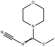 (甲基硫基-吗啉-4-基-亚甲基)氨腈,32885-06-6,结构式