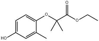 Propanoic acid, 2-(4-hydroxy-2-Methylphenoxy)-2-Methyl-, ethyl ester Structure