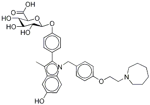 5-β-D-葡萄糖醛酸巴多昔芬杂质 结构式