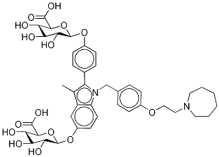 Bazedoxifene Bis-β-D-Glucuronide Structure