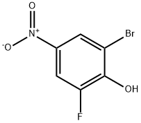 2-溴-6-氟-4-硝基苯酚,329-49-7,结构式
